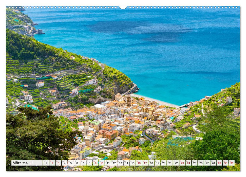 Landschaften an der Amalfi Küste (CALVENDO Premium Wandkalender 2024)