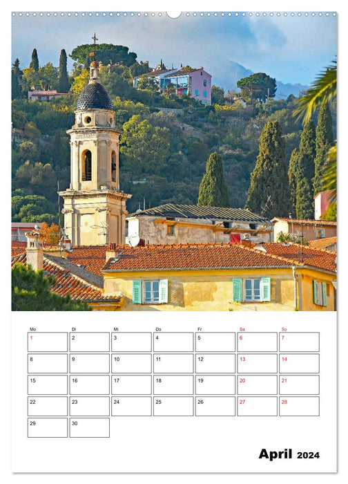Côte d’Azur - Reiseziel am Mittelmeer (CALVENDO Premium Wandkalender 2024)