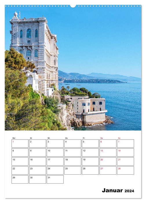 Côte d’Azur - Reiseziel am Mittelmeer (CALVENDO Wandkalender 2024)
