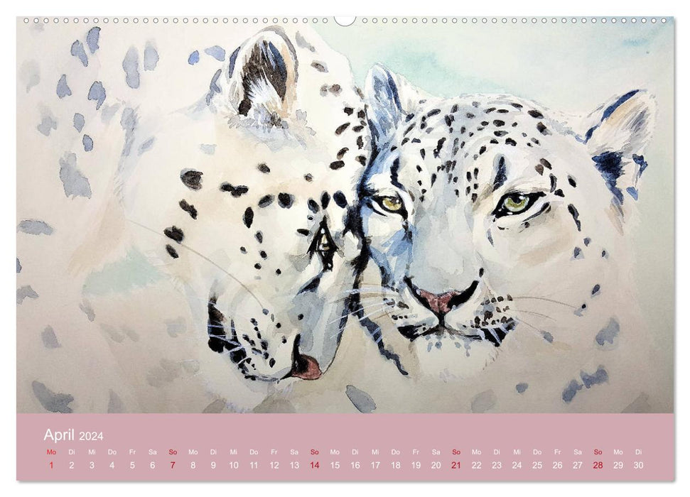 Kunstkalender - Aquarell. Eine gute Zeit zum Malen (CALVENDO Premium Wandkalender 2024)