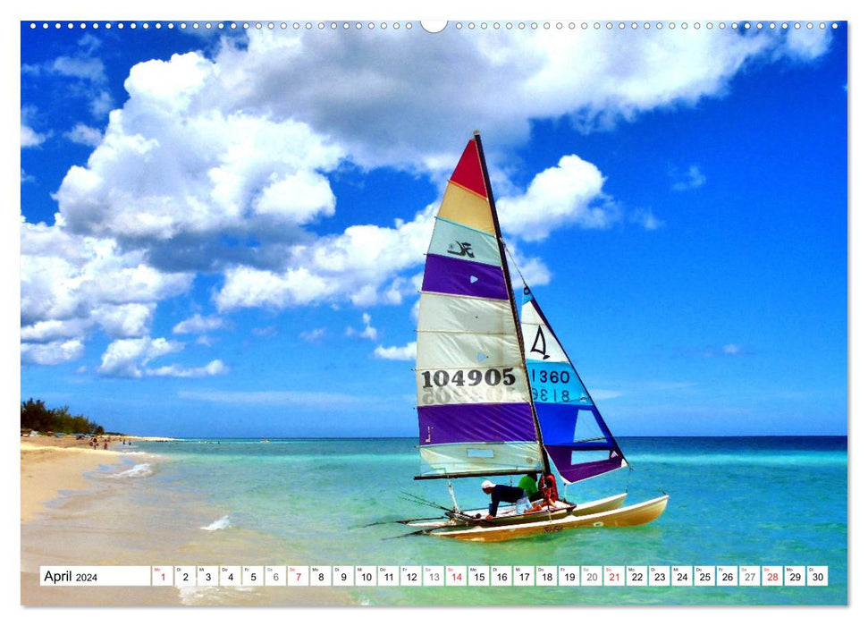 Envie de mer - plaisirs aquatiques à Cuba (calendrier mural CALVENDO 2024) 