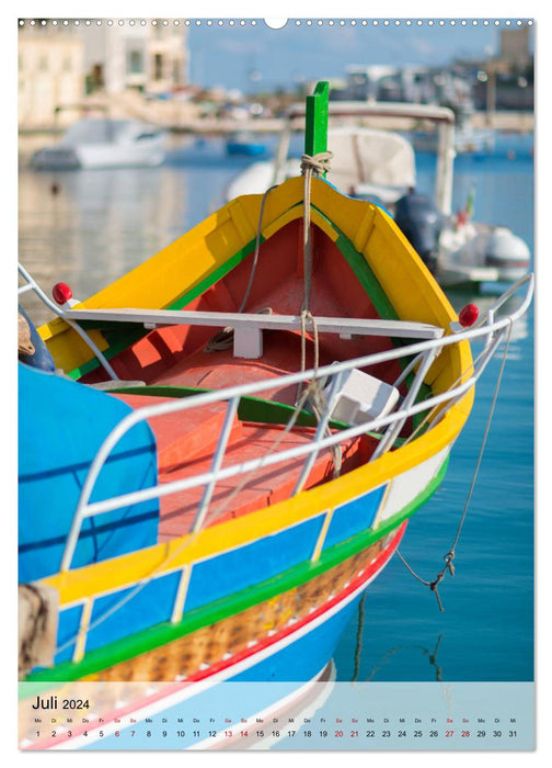 Malta und Gozo - Farbenfrohe Momente (CALVENDO Premium Wandkalender 2024)