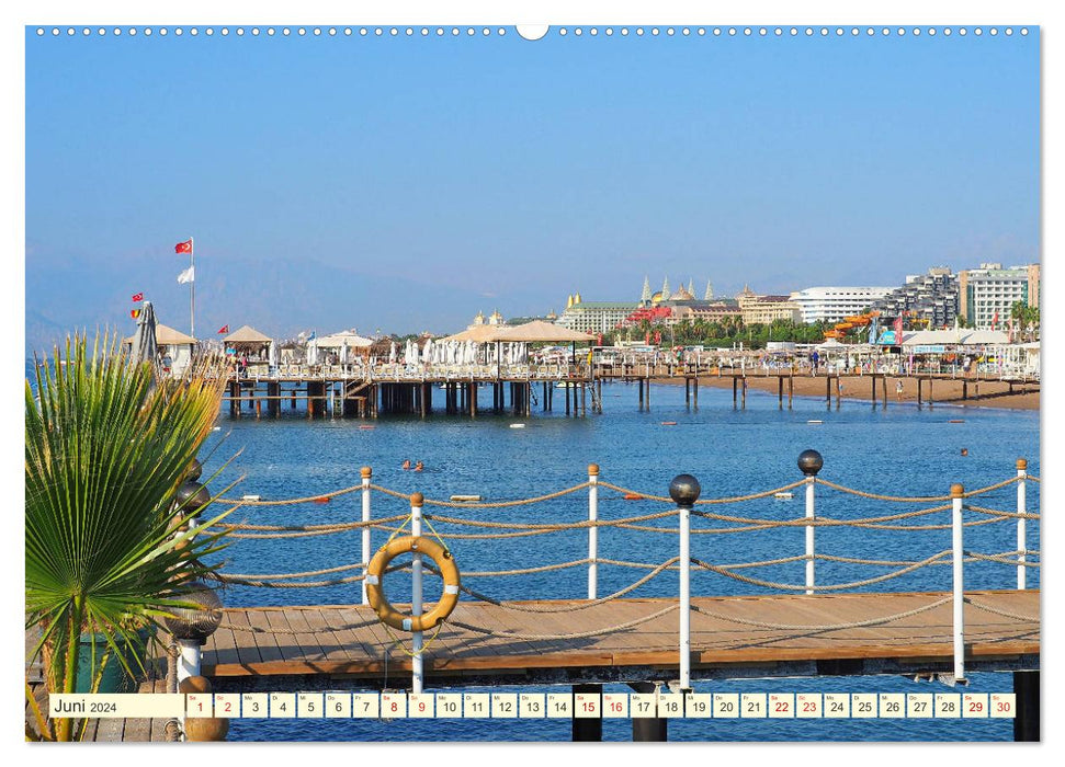 Paradis des vacances Antalya-Lara (Calvendo Premium Wall Calendar 2024) 