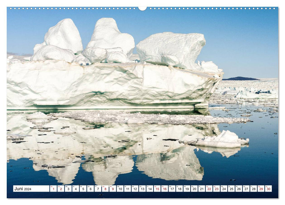 Eisberge - Grönlands magische Eisgestalten (CALVENDO Premium Wandkalender 2024)