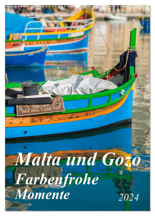 Malte et Gozo - Moments colorés (Calendrier mural CALVENDO 2024) 
