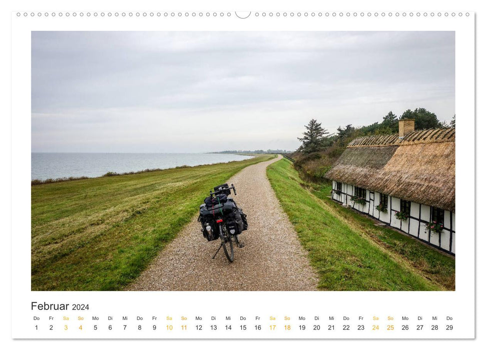 Radreiseglück Ostsee (CALVENDO Premium Wandkalender 2024)