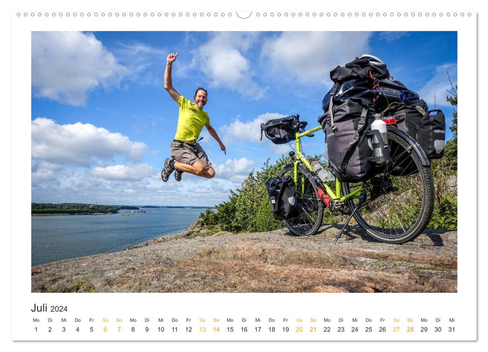 Bonheur de vacances à vélo Mer Baltique (Calendrier mural CALVENDO Premium 2024) 