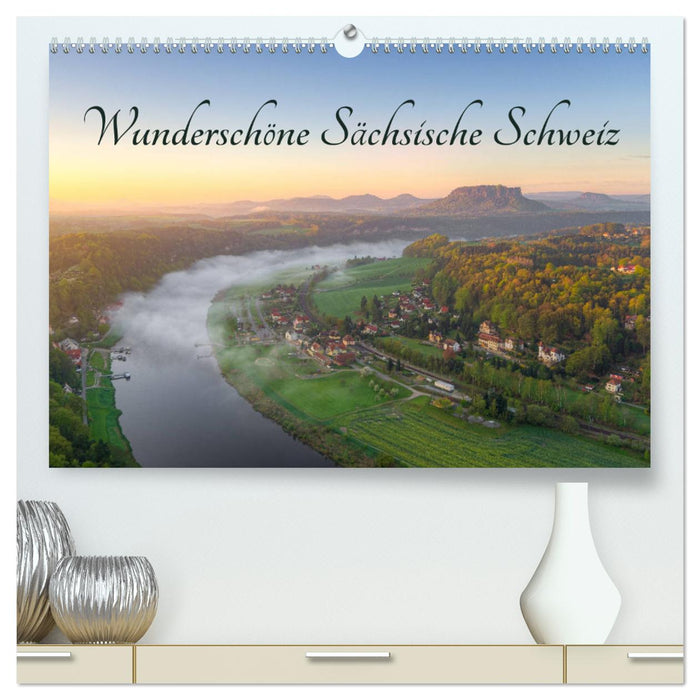 Wunderschöne Sächsische Schweiz (CALVENDO Premium Wandkalender 2024)