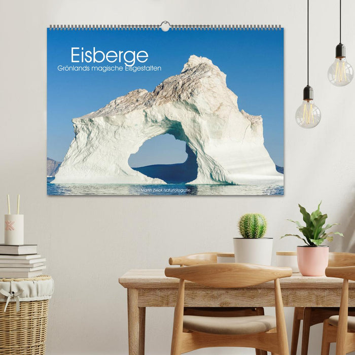 Eisberge - Grönlands magische Eisgestalten (CALVENDO Wandkalender 2024)