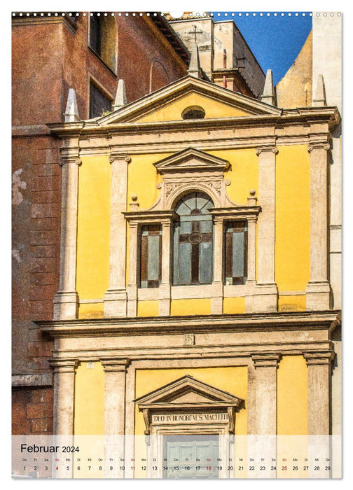 Kirchen in Rom (CALVENDO Premium Wandkalender 2024)