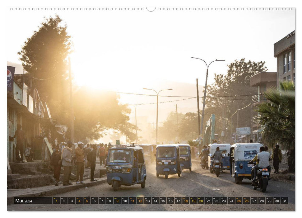 Äthiopische Ausblicke (CALVENDO Premium Wandkalender 2024)