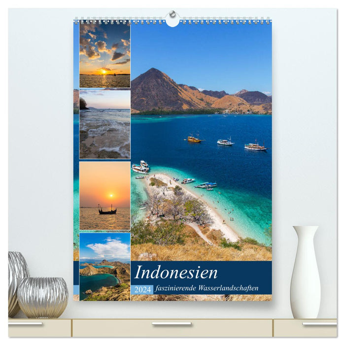 Indonésie - paysages aquatiques fascinants (Calvendo Premium Wall Calendar 2024) 