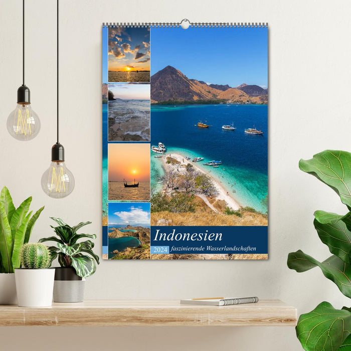 Indonésie - paysages aquatiques fascinants (calendrier mural CALVENDO 2024) 