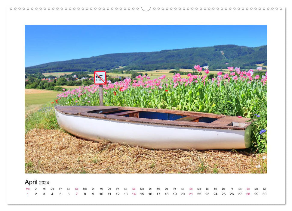 Randonnée aux coquelicots à Meißner-Germerode (Calendrier mural CALVENDO Premium 2024) 