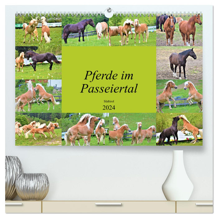 Pferde im Passeiertal (CALVENDO Premium Wandkalender 2024)