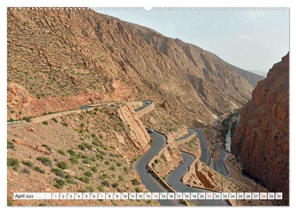 Fascination ATLAS, la puissante région montagneuse du Maroc (Calvendo Premium Wall Calendar 2024) 
