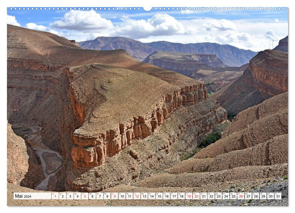 Fascination ATLAS, la puissante région montagneuse du Maroc (Calvendo Premium Wall Calendar 2024) 