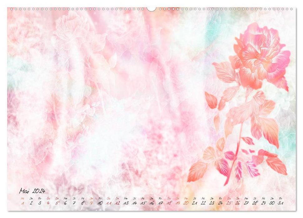 Gefühle sind Blumen der Seele (CALVENDO Wandkalender 2024)