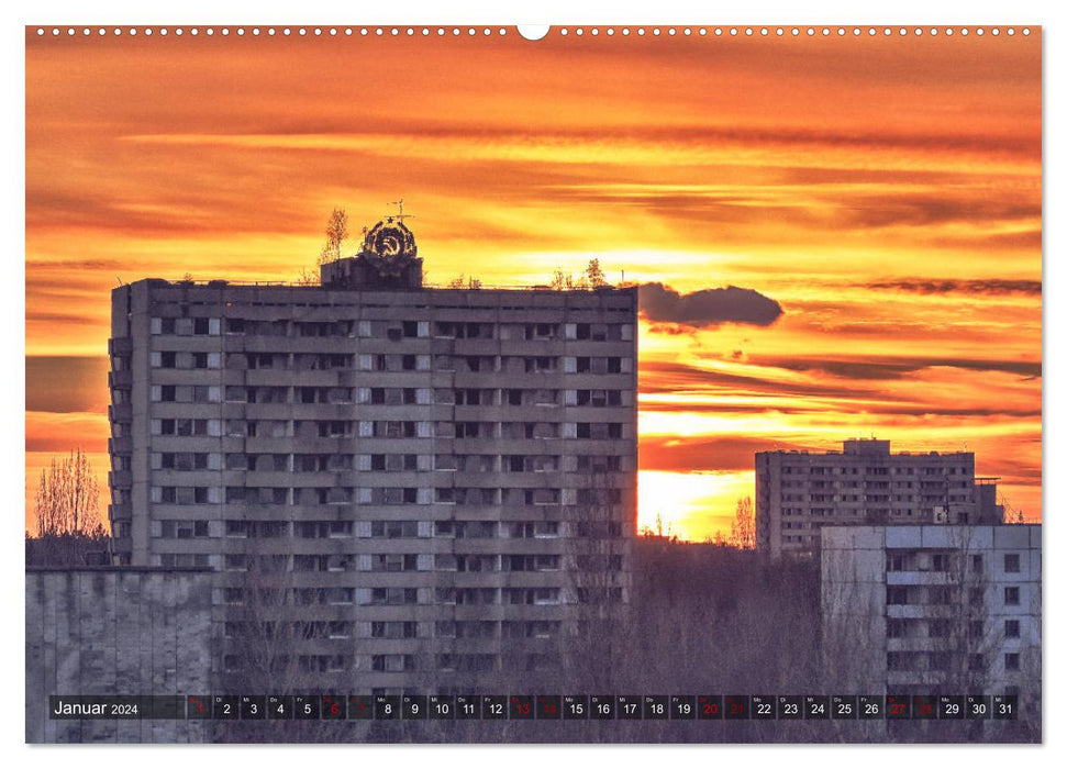 Tschernobyl - Prypjat - Die radioaktive Geisterstadt (CALVENDO Premium Wandkalender 2024)