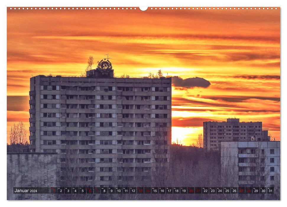 Tschernobyl - Prypjat - Die radioaktive Geisterstadt (CALVENDO Wandkalender 2024)
