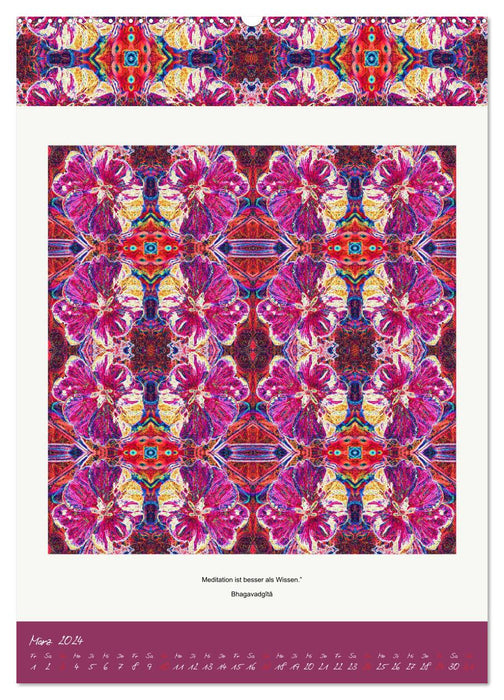 Blossom Mandalas par VogtArt (Calvendo Premium Wall Calendar 2024) 