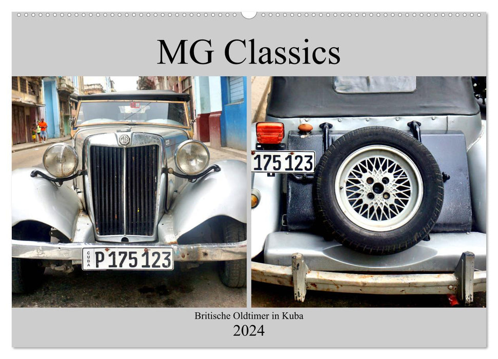 MG Classics - Voitures classiques britanniques à Cuba (calendrier mural CALVENDO 2024) 