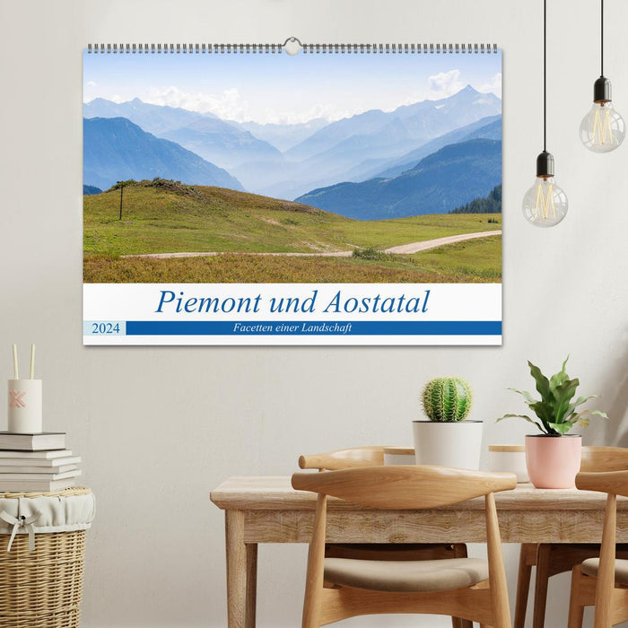 Piemont und Aostatal (CALVENDO Wandkalender 2024)