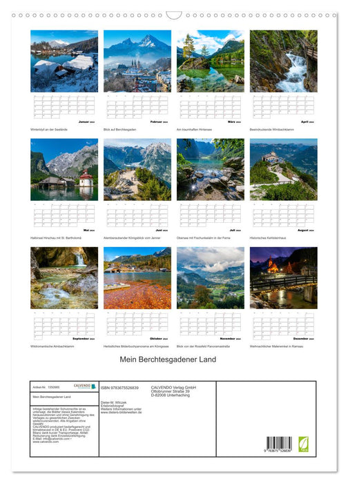 Mein Berchtesgadener Land (CALVENDO Wandkalender 2024)