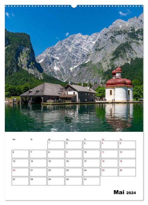 Mon pays de Berchtesgadener (calendrier mural CALVENDO 2024) 