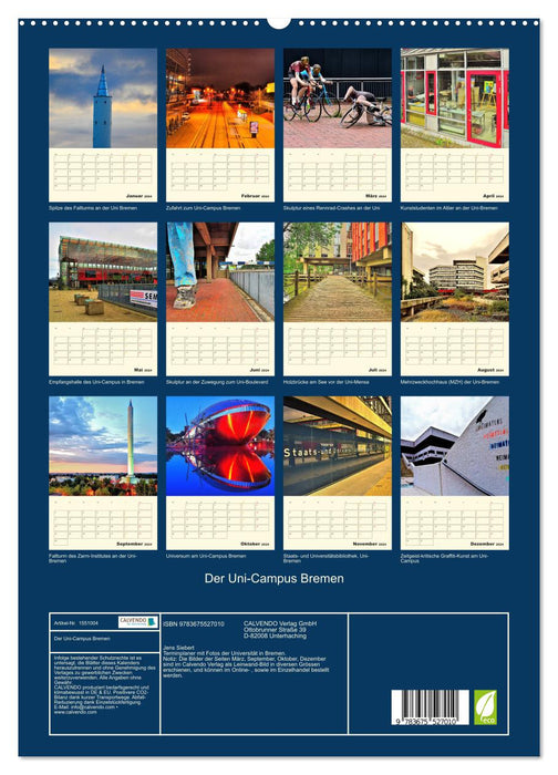 Der Uni-Campus Bremen (CALVENDO Premium Wandkalender 2024)
