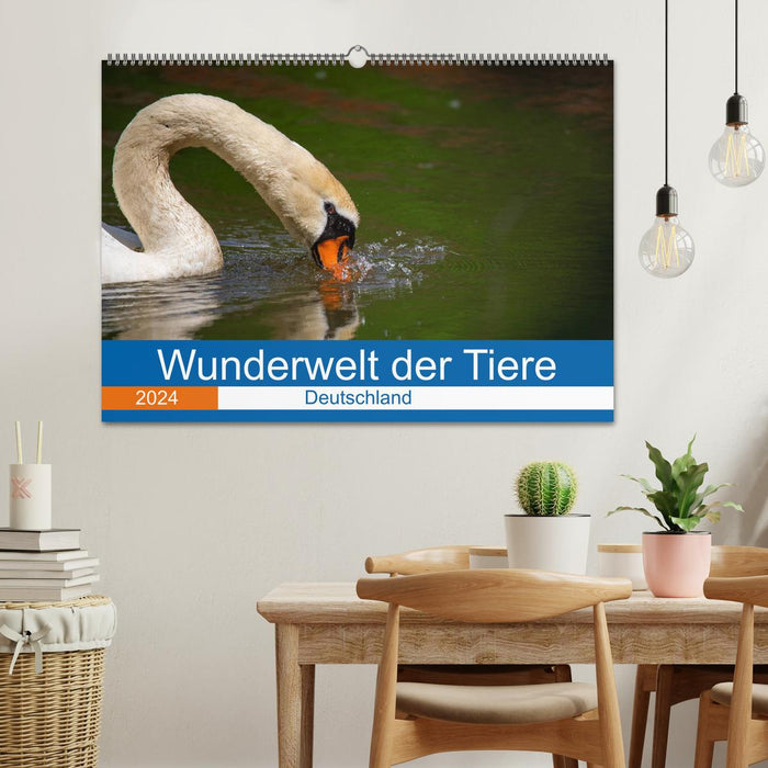 Monde merveilleux des animaux - Allemagne (Calendrier mural CALVENDO 2024) 
