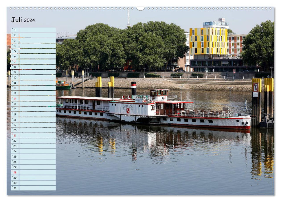 Bremen - Die Hansestadt an der Weser Geburtstagskalender (CALVENDO Premium Wandkalender 2024)