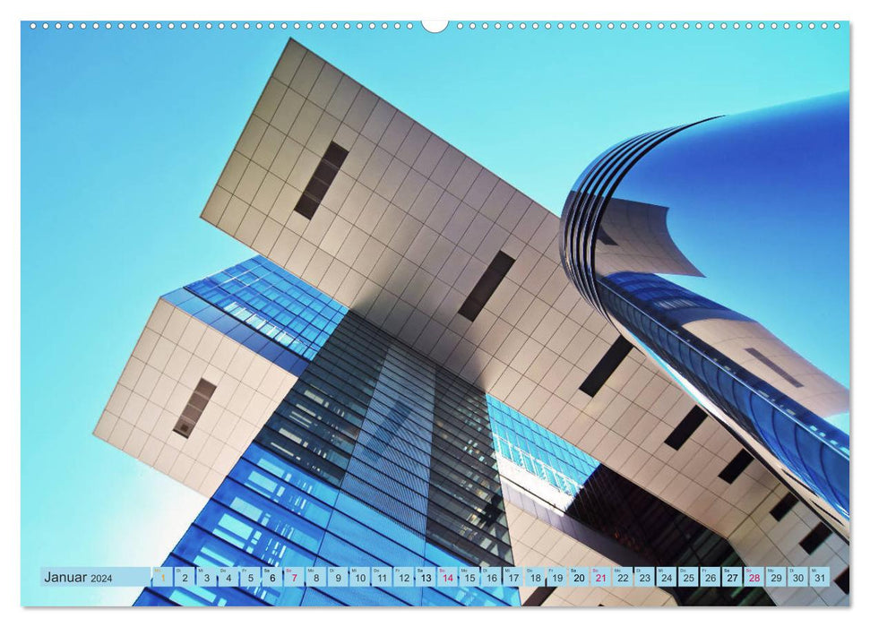 High-Tech-Architektur - Impressionen eines modernen Baustils (CALVENDO Premium Wandkalender 2024)