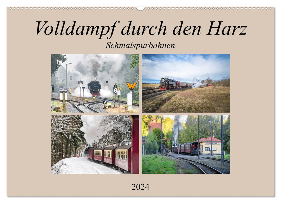 Volldampf durch den Harz (CALVENDO Wandkalender 2024)