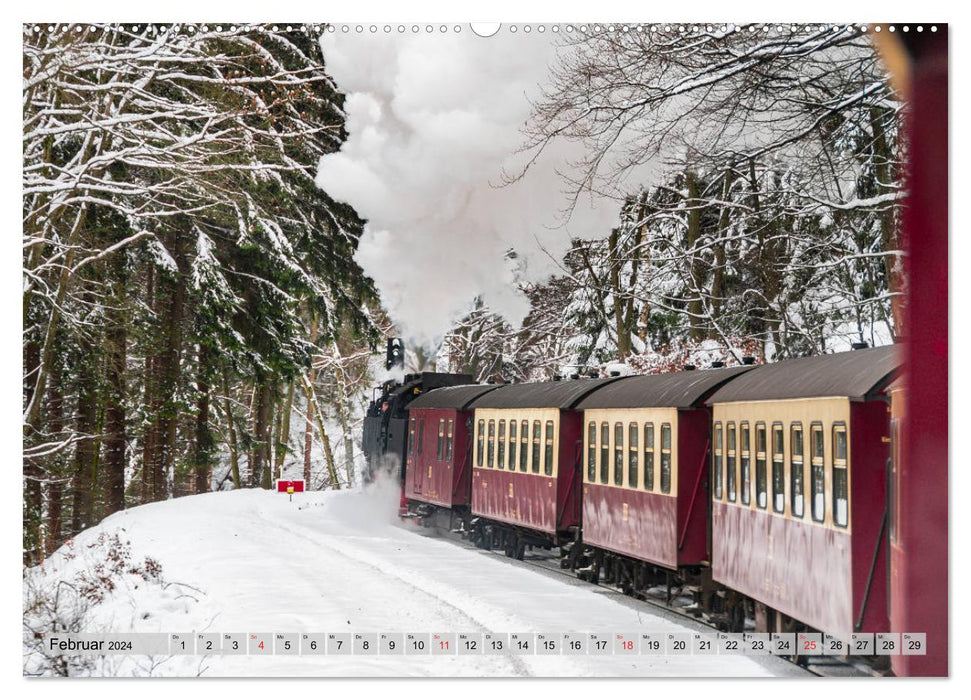 À toute vapeur dans le Harz (calendrier mural CALVENDO 2024) 