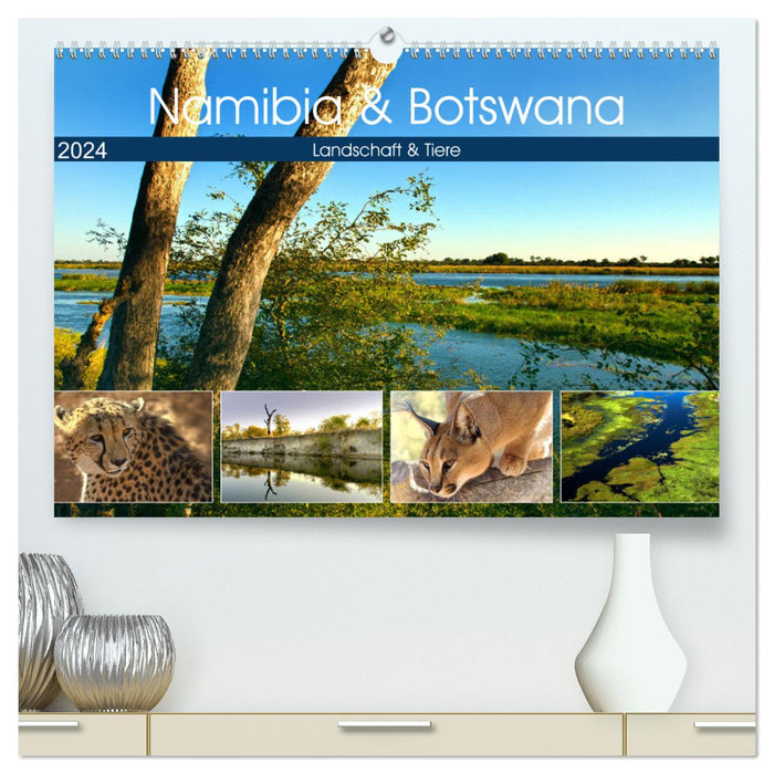 Namibie et Botswana (Calvendo Premium Calendrier mural 2024) 