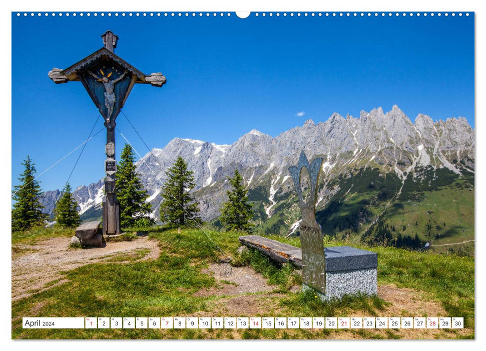 Autour du Hochkönig (Calendrier mural CALVENDO Premium 2024) 