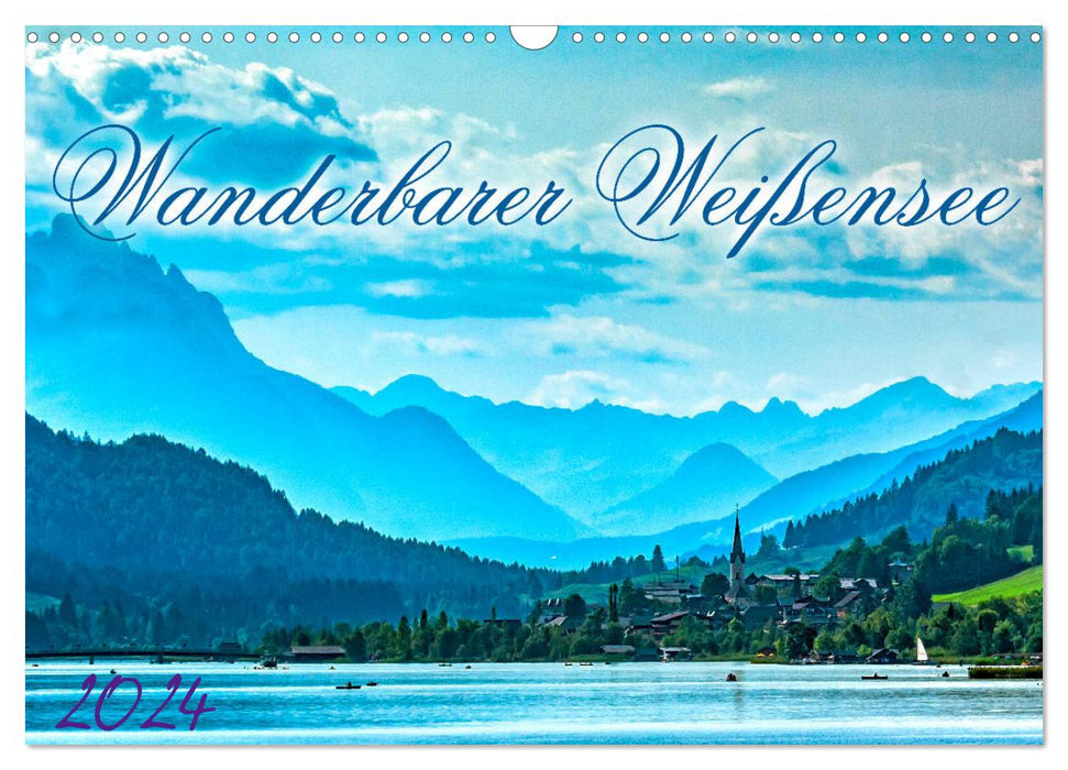 Randonnée Weißensee (calendrier mural CALVENDO 2024) 