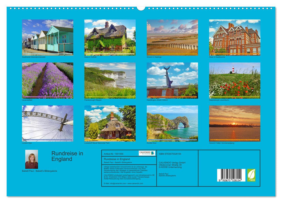 Rundreise in England (CALVENDO Premium Wandkalender 2024)
