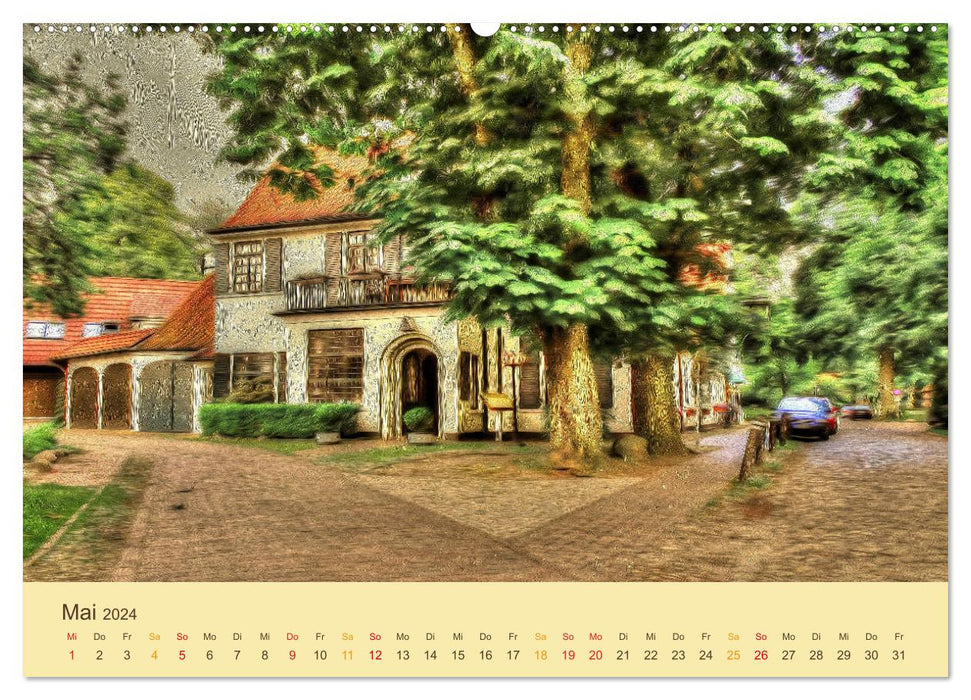 Malerisches Fischerhude (CALVENDO Wandkalender 2024)