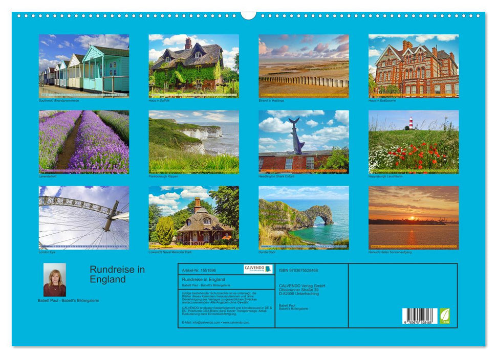 Rundreise in England (CALVENDO Wandkalender 2024)