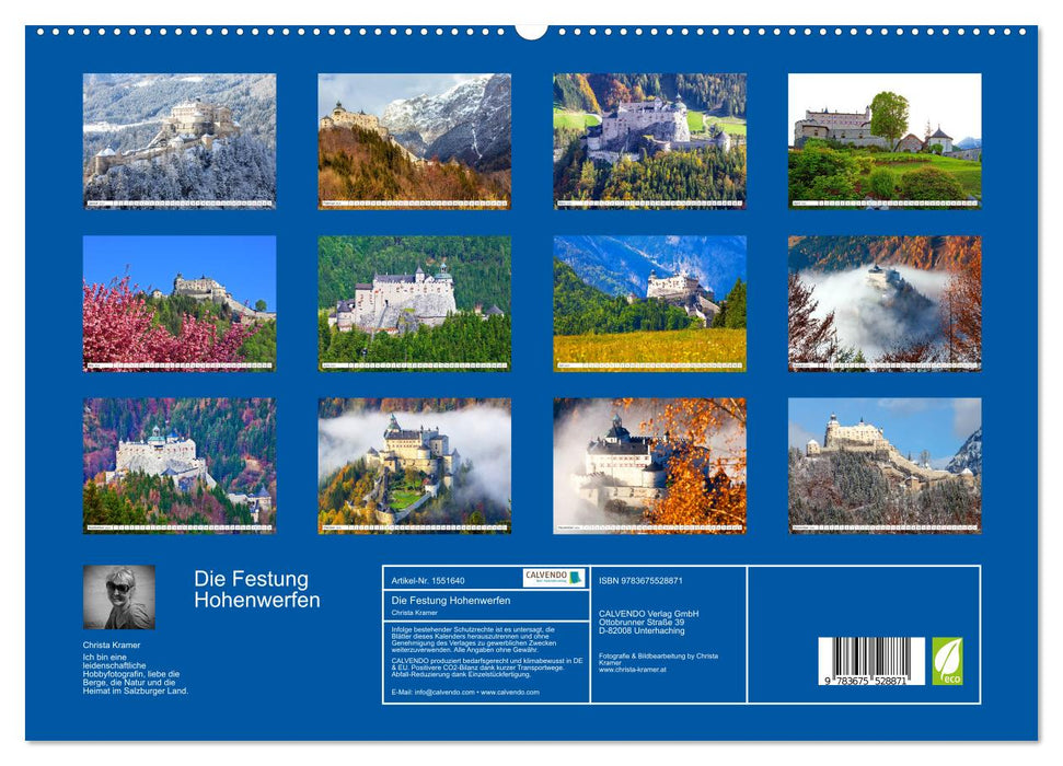 Die Festung Hohenwerfen (CALVENDO Premium Wandkalender 2024)