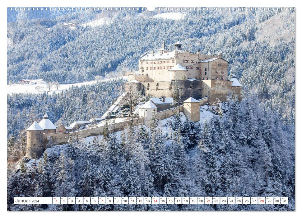 Die Festung Hohenwerfen (CALVENDO Premium Wandkalender 2024)