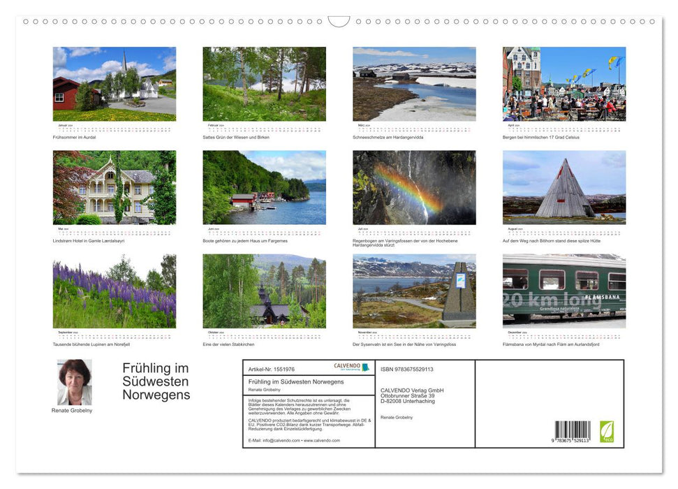 Spring in southwest Norway (CALVENDO wall calendar 2024) 