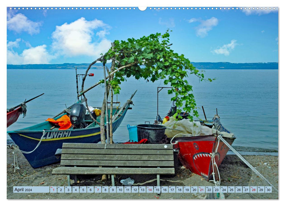 Lake Bolsena Emerald in Lazio (CALVENDO wall calendar 2024) 