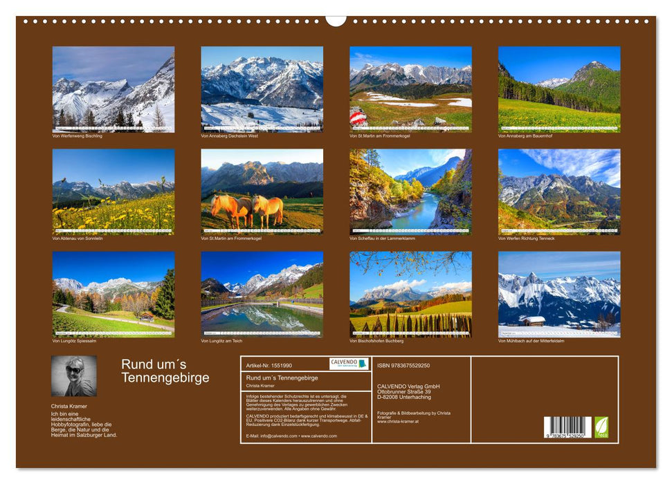 Around the Tennengebirge (CALVENDO wall calendar 2024) 