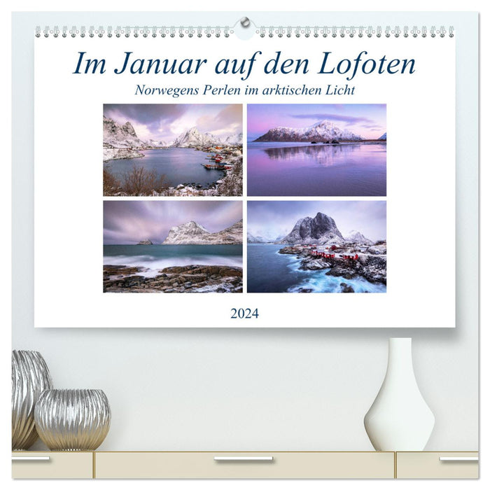 In January on the Lofoten (CALVENDO Premium Wall Calendar 2024) 