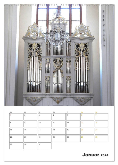 Orgeln zum Verlieben! (CALVENDO Premium Wandkalender 2024)