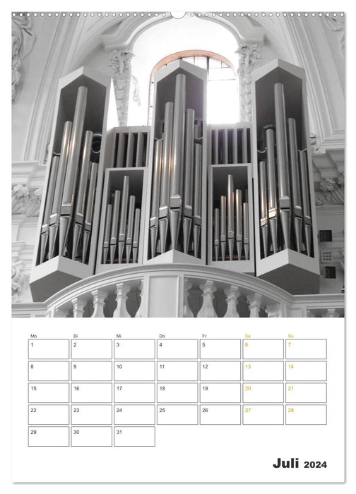 Orgeln zum Verlieben! (CALVENDO Premium Wandkalender 2024)