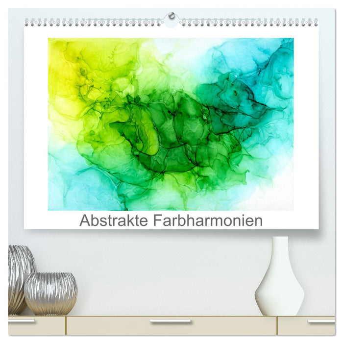 Abstrakte Farbharmonien (CALVENDO Premium Wandkalender 2024)